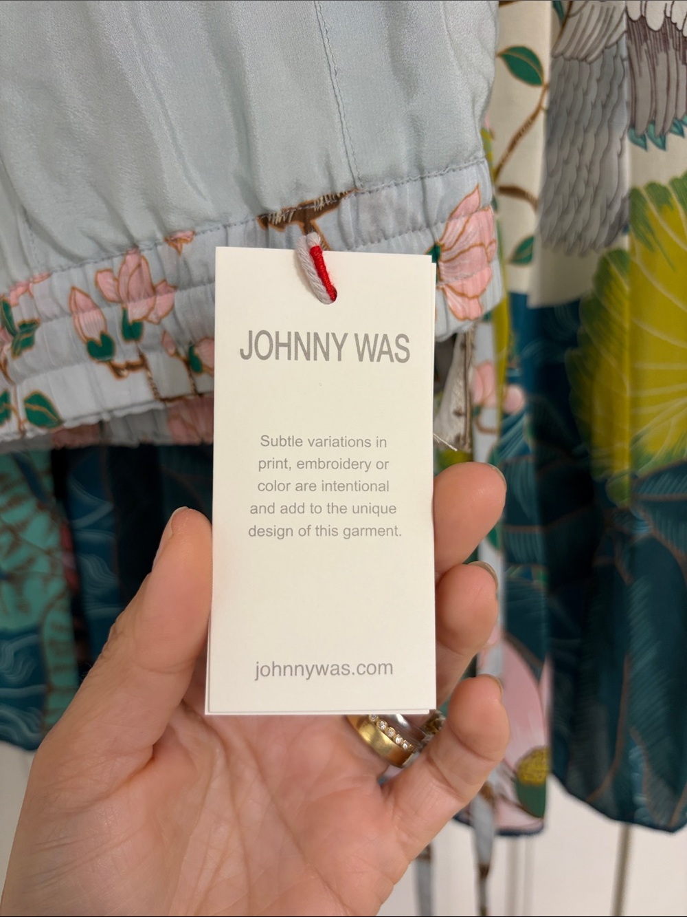 Johnny Was Pribasa Arya Pant (lined) Crane and bamboo garden print - Picture 11 of 13